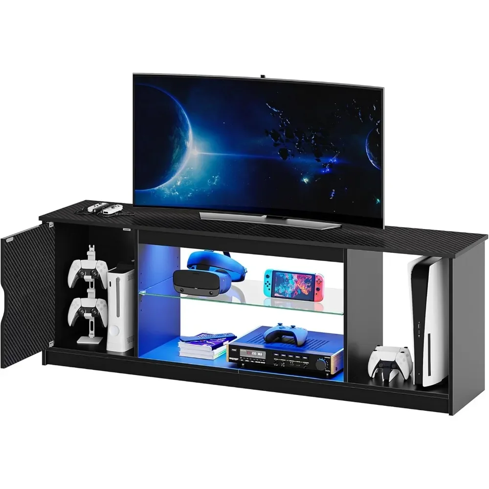 Gaming Console Entertainment Center - Centro de entretenimento LED Bestier para