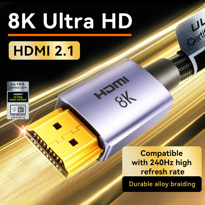 Hdmi Cable 2.1 - Llano 8K HDMI 2.1 Cabo 8K/60Hz