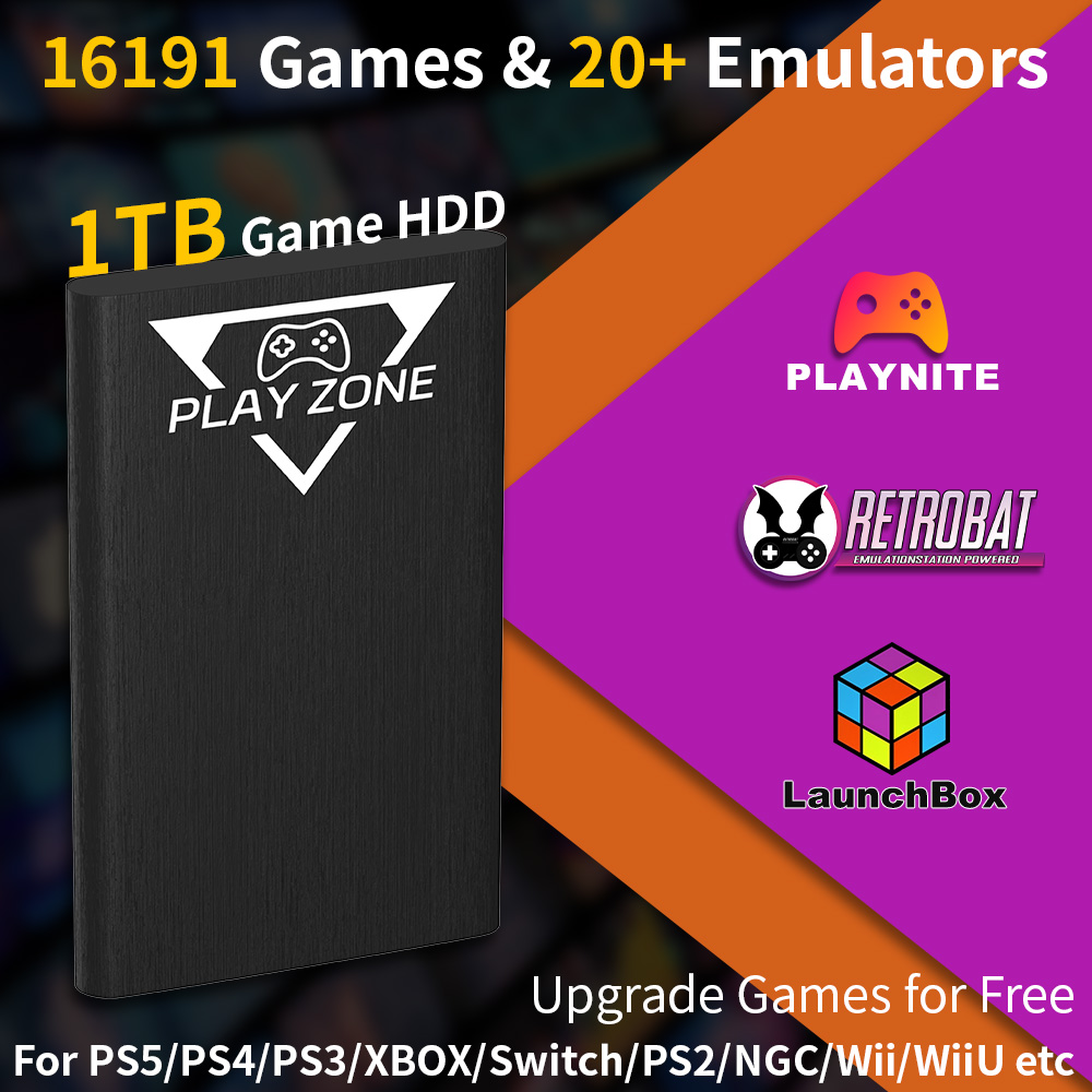 Gaming Console Zone - Play Zone 1TB HDD Portátil para