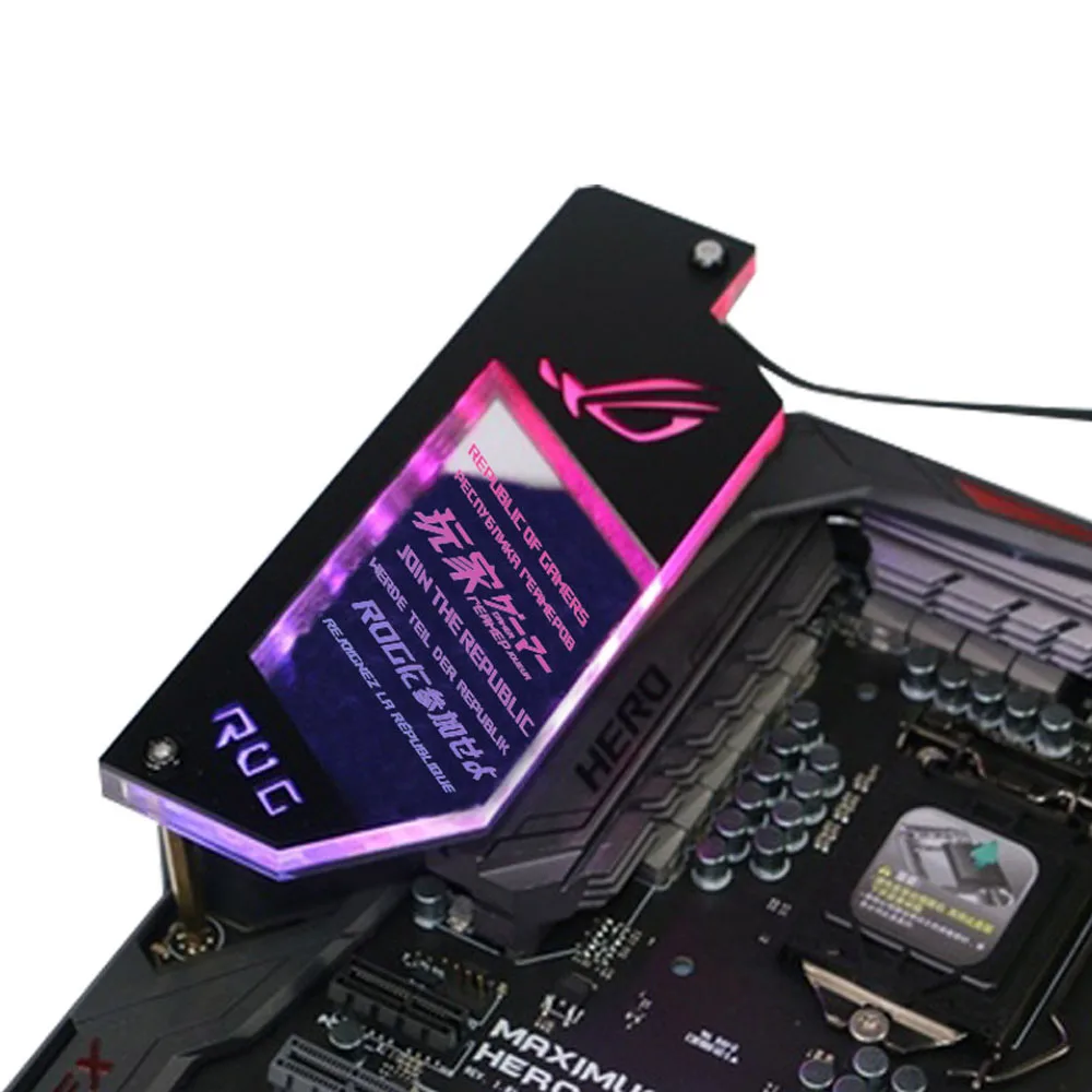 Gaming Console Tower - Painel de iluminação atx io argb
