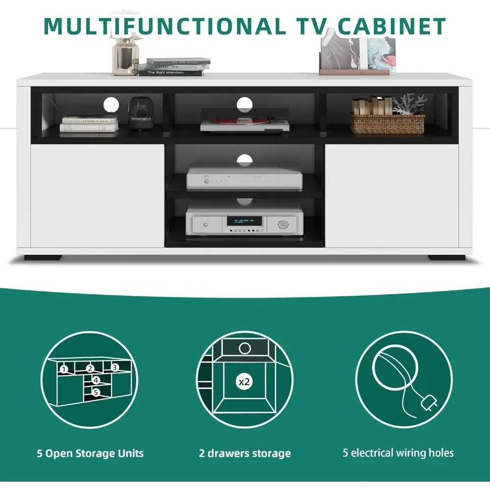 # Para suporte de TV LED moder - Gaming Console Entertainment Center avaliação e preço
