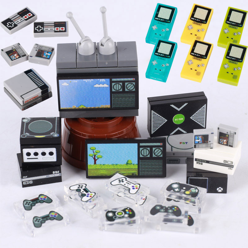 Diy cidade clássico tv bloco d - Gaming Console Lego avaliação e preço