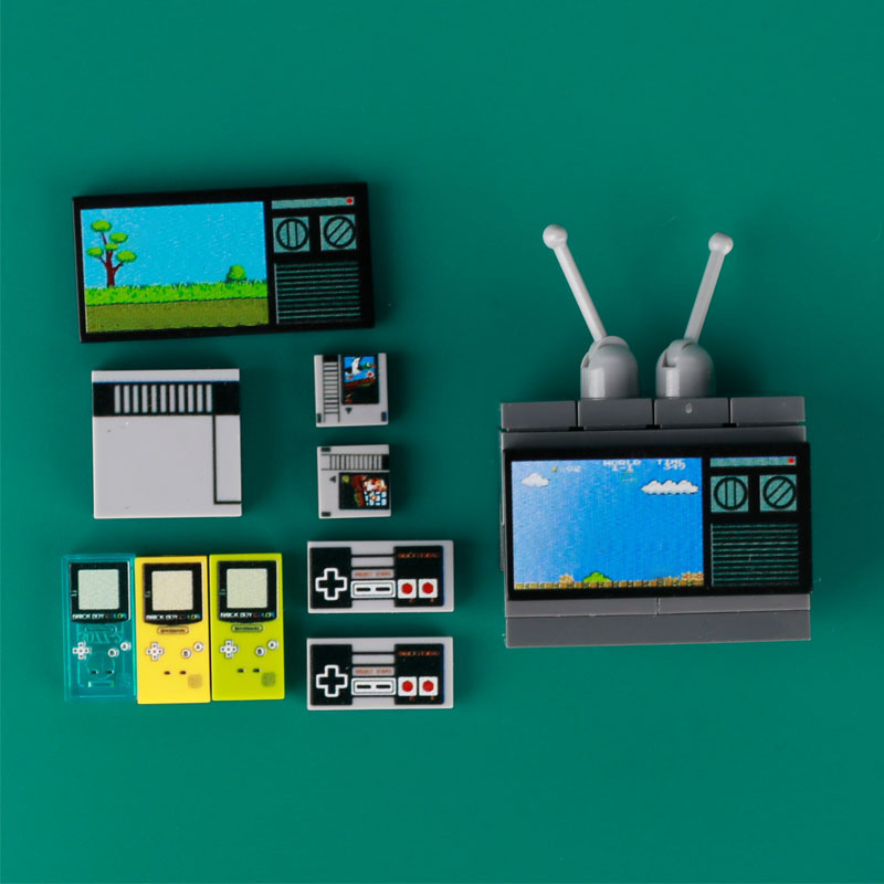 Diy cidade clássico tv bloco d - Gaming Console Lego avaliação e preço