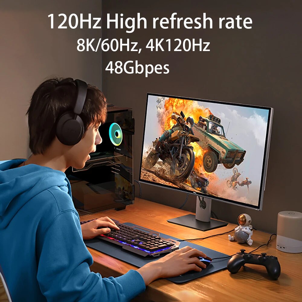 Cabo Compatível com HDMI 2.1,  - Hdmi Cable 2.1 avaliação e preço