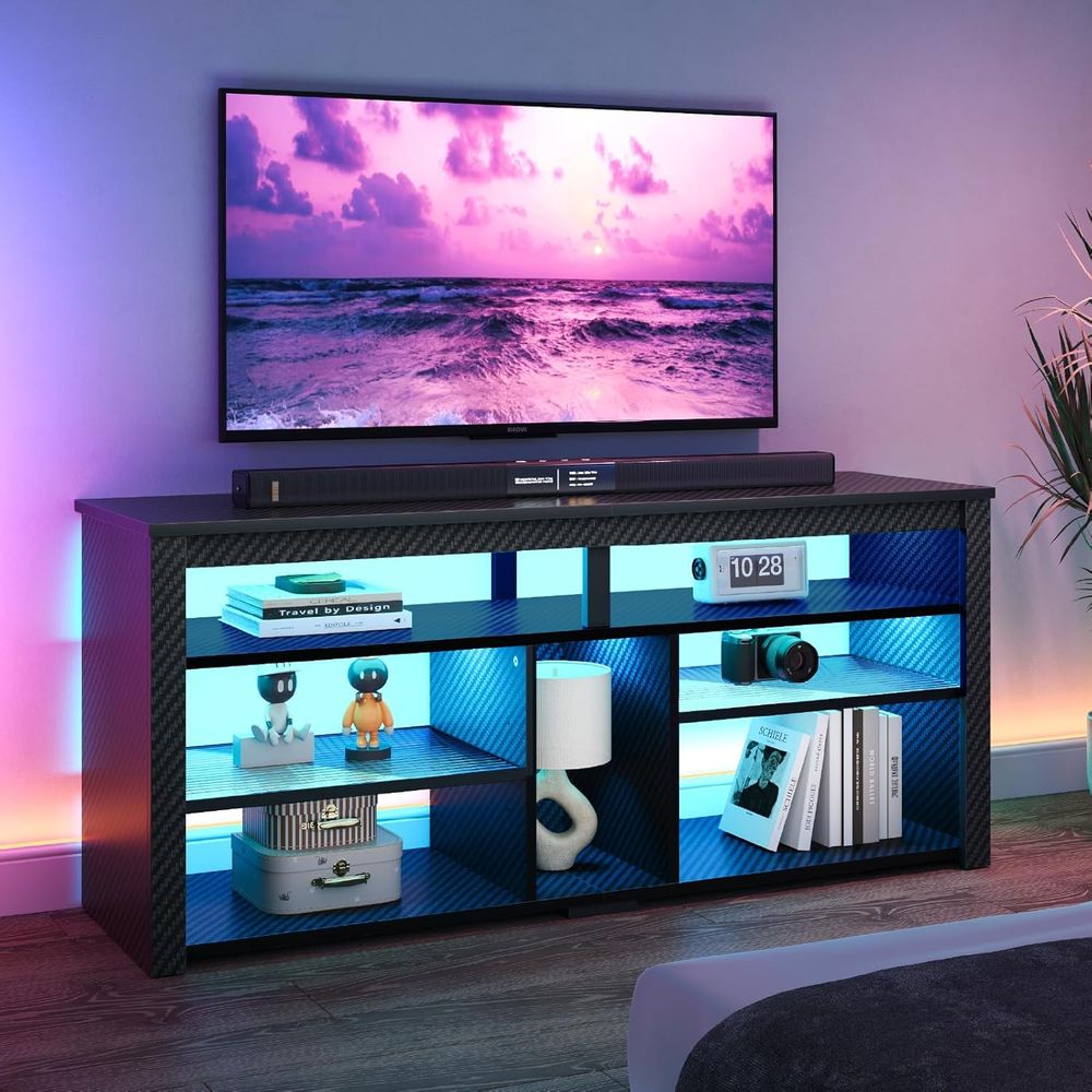Suporte de TV Moderno para TVs - Gaming Console Entertainment Center avaliação e preço