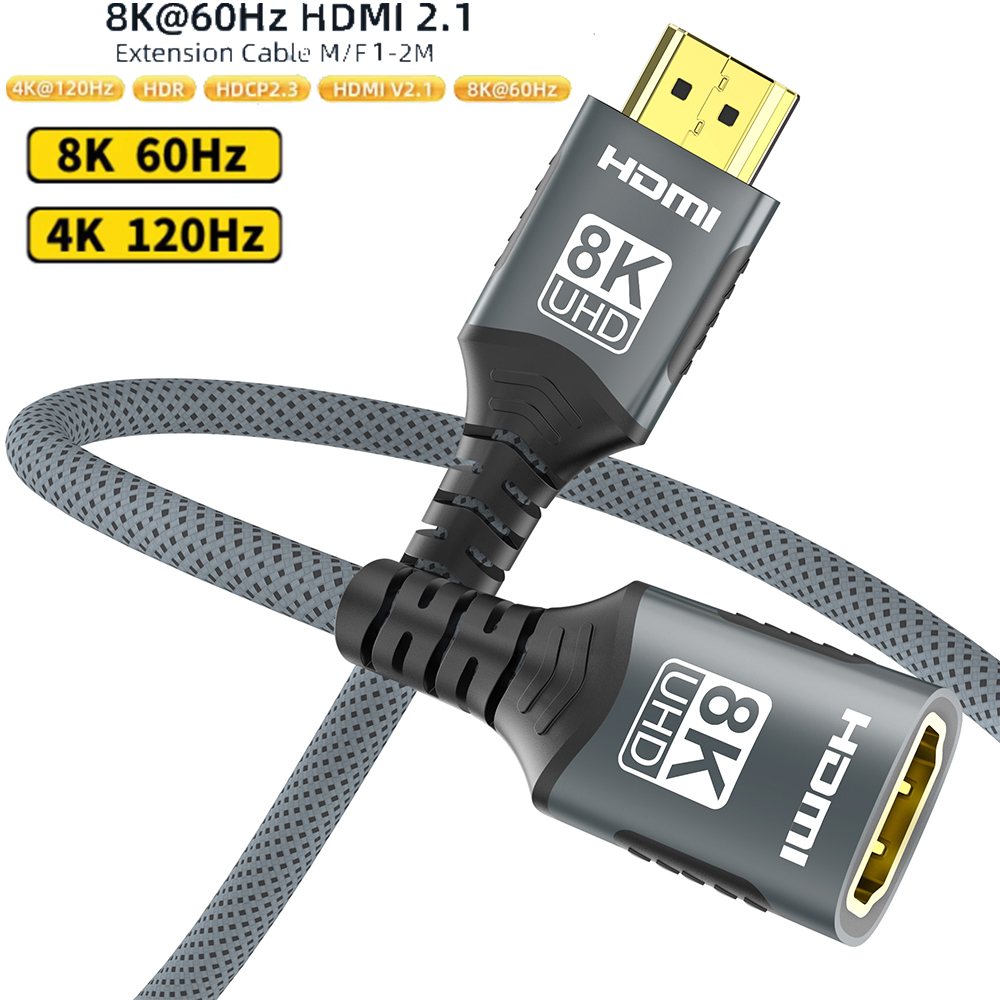 Cabo de extensão hdmi 2.1, 8k, - Hdmi Cable 2.1 avaliação e preço