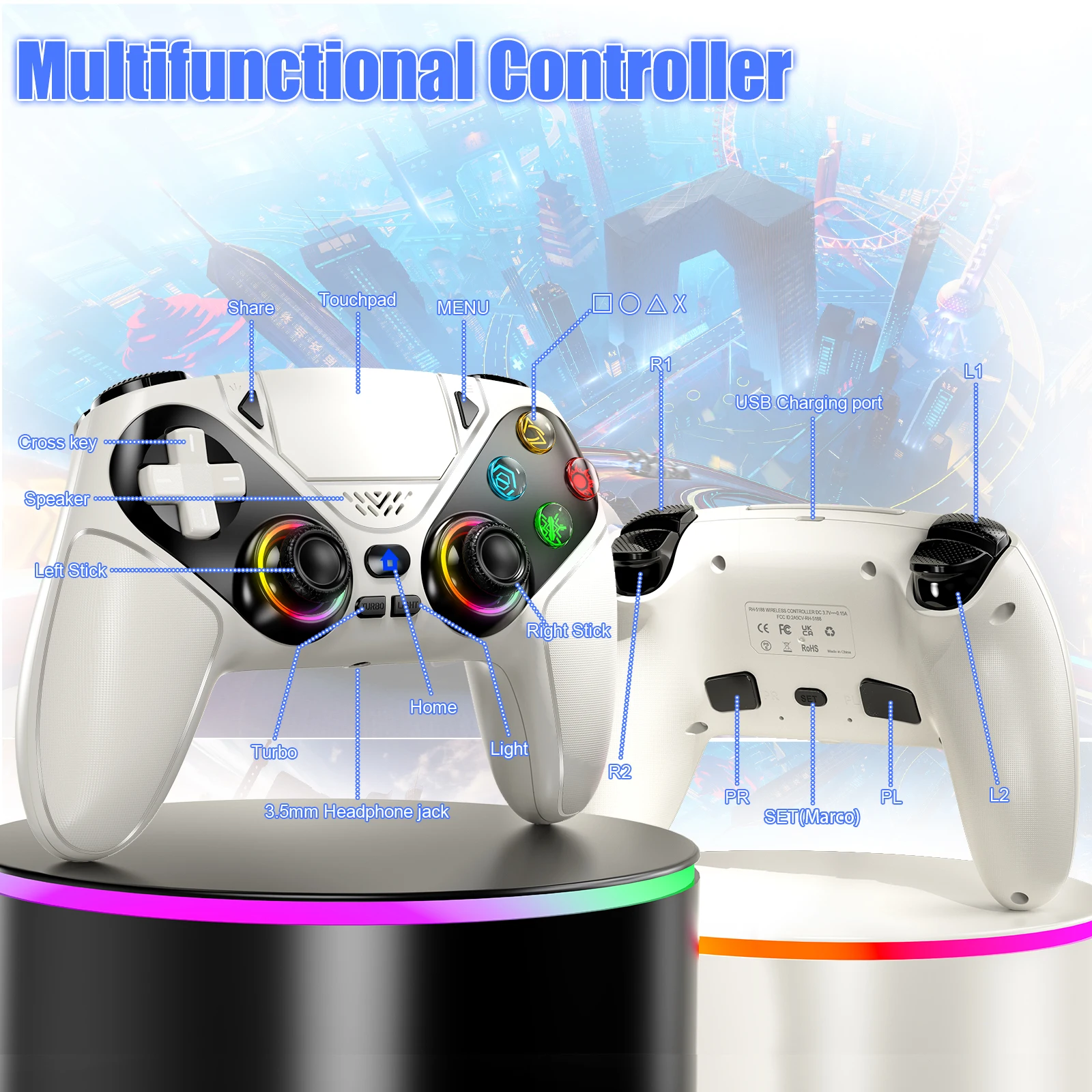 Controle Sem Fio Gamepad para  - Gaming Console Portable Pc avaliação e preço