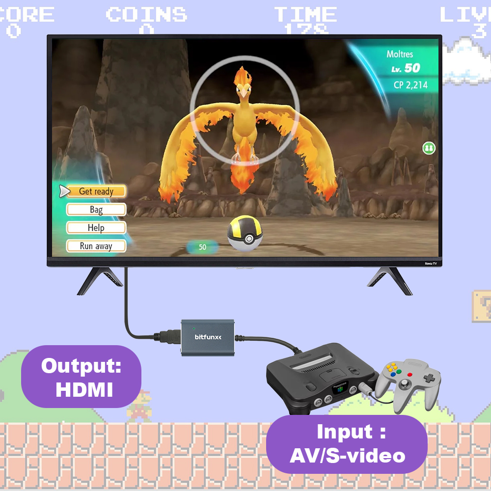 Adaptador Bitfunx 720P Svideo  - Gaming Console For Tv avaliação e preço