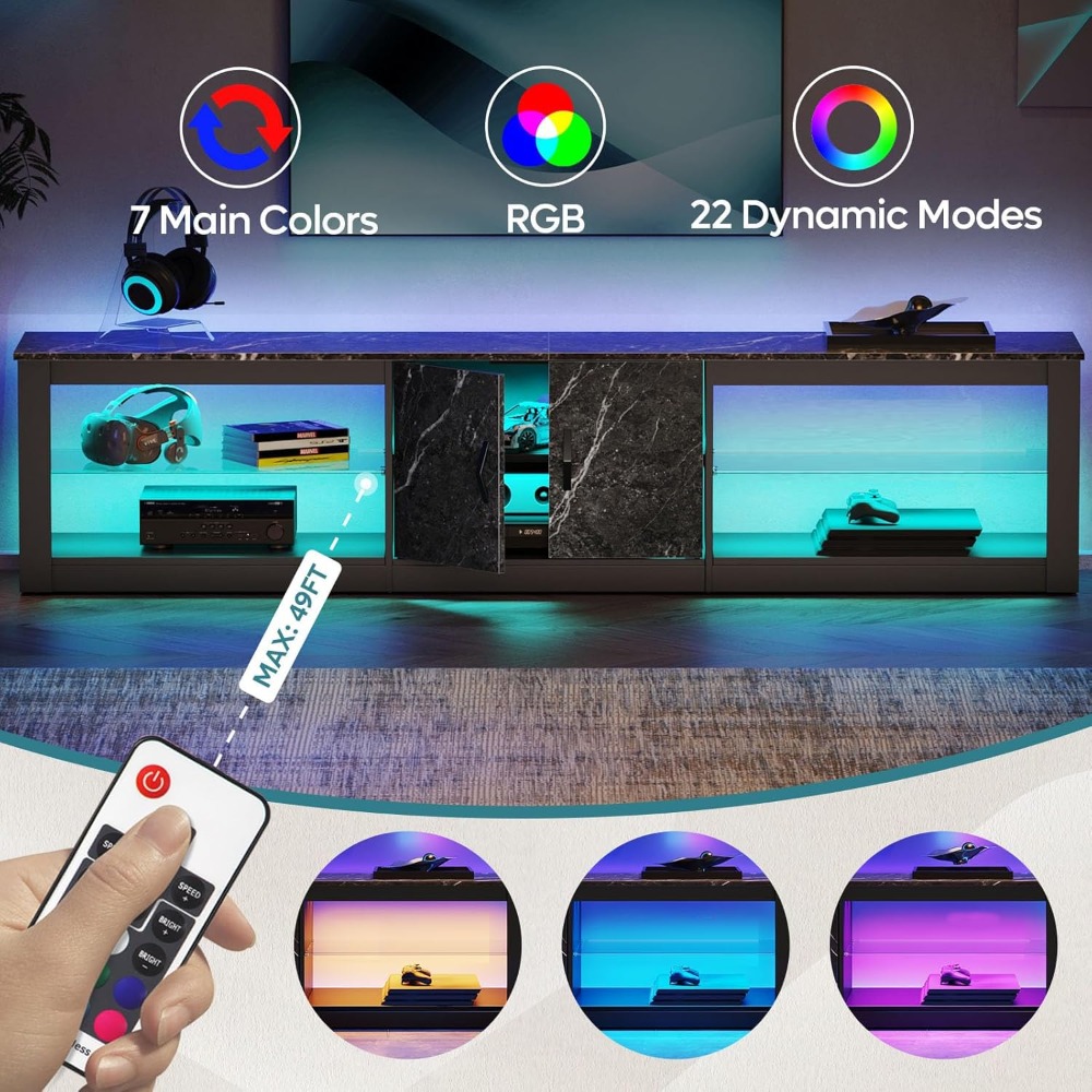 Suporte para TV de 80 Polegada - Gaming Console Entertainment Center avaliação e preço