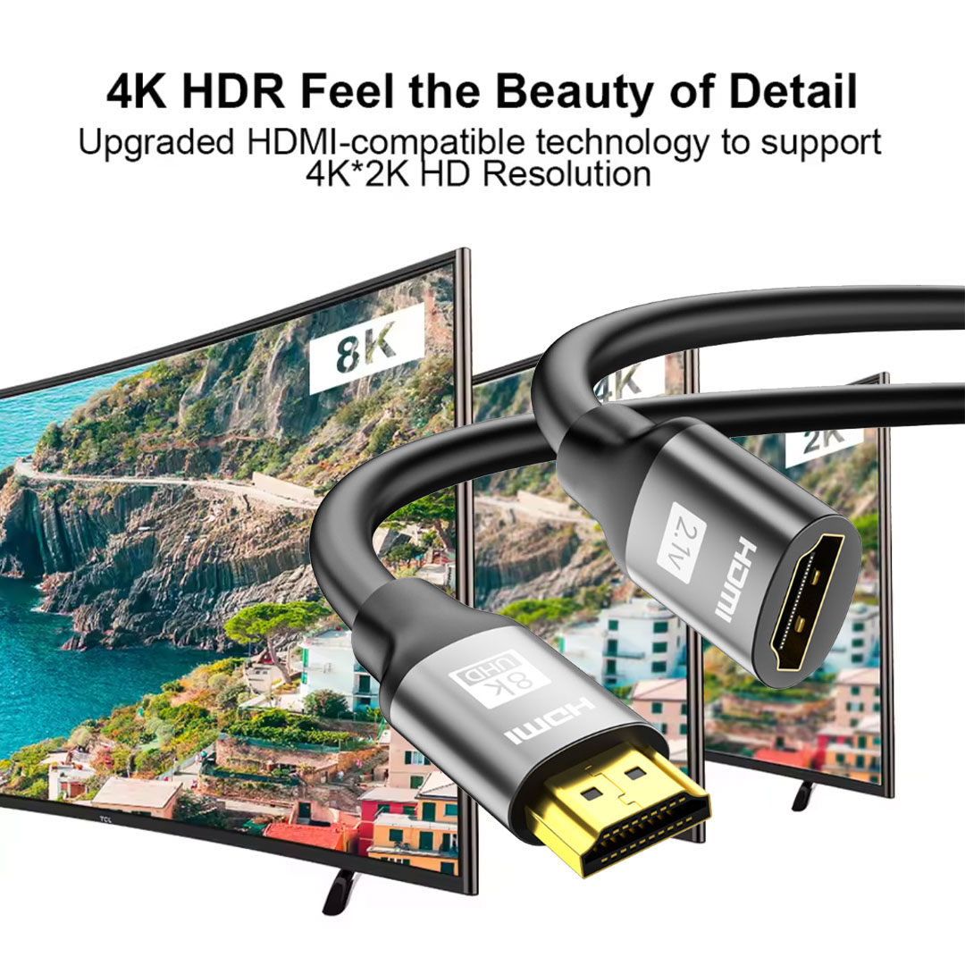 Cabo de extensão 8K 60Hz 4K @  - Hdmi Cable 2.1 avaliação e preço