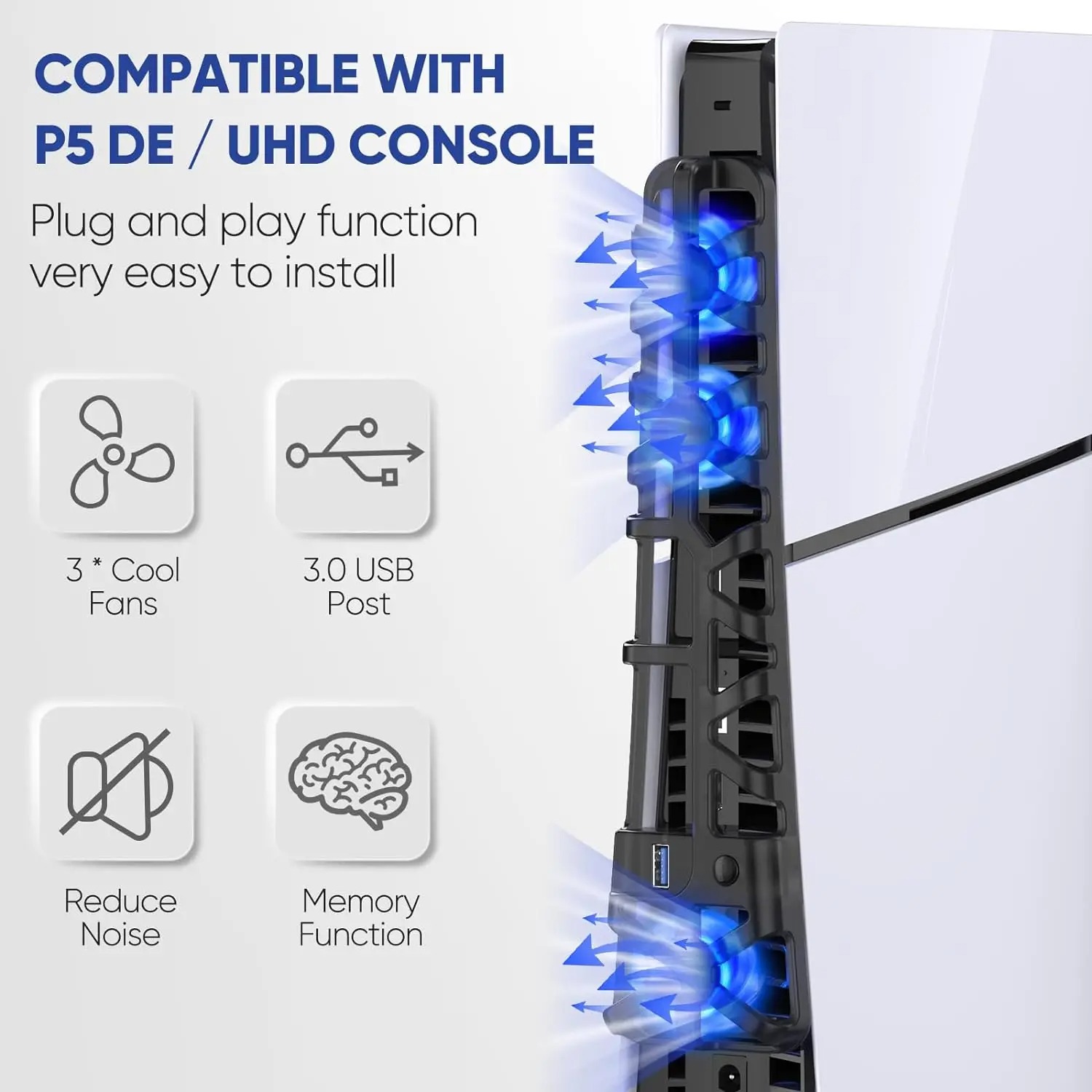 Ventoinha de resfriamento com  - Gaming Console Ps5 avaliação e preço