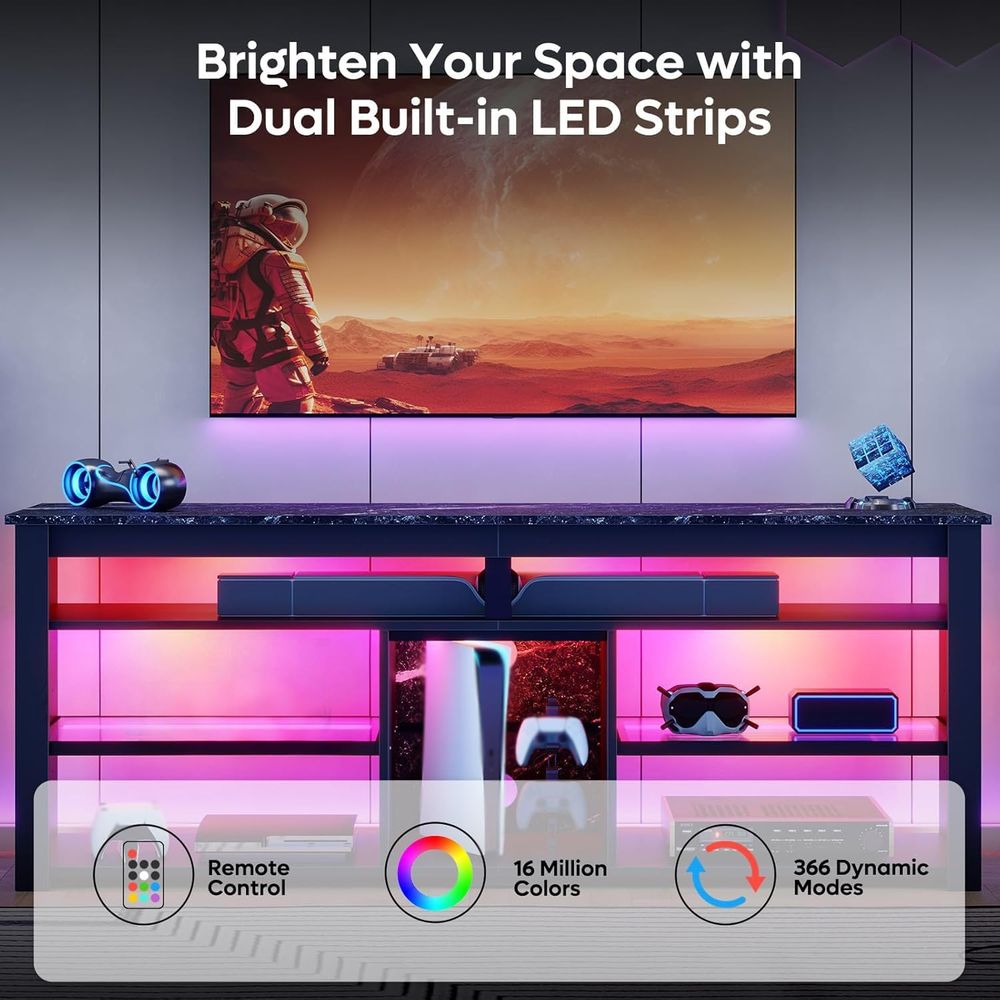 Suporte para TV de 70 Polegada - Gaming Console Entertainment Center avaliação e preço