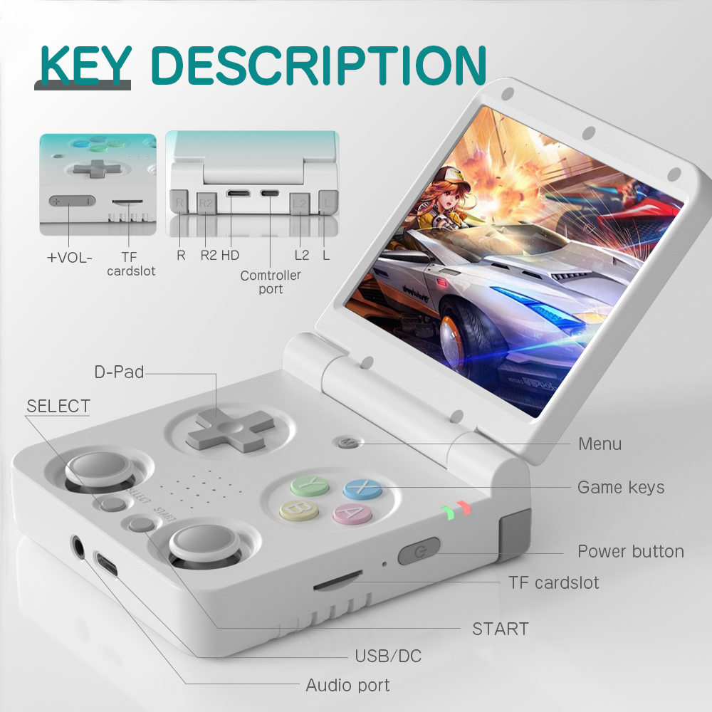 Miyoo flip v2 jogadores de jog - Gaming Console Zone avaliação e preço