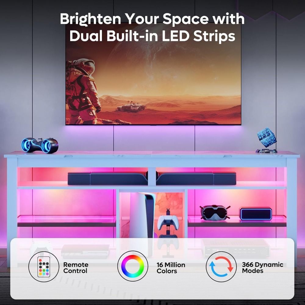 Suporte para TV de 70 Polegada - Gaming Console Entertainment Center avaliação e preço