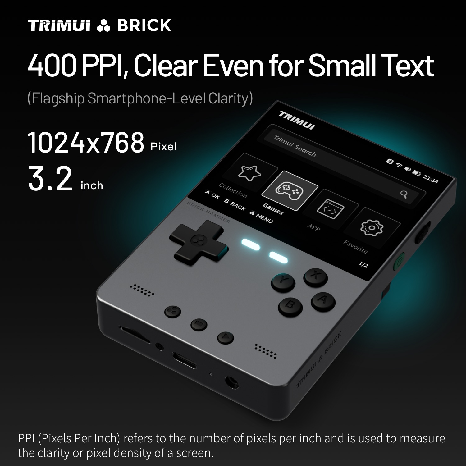 Trimui tijolo martelo retro ha - Gaming Console Phone avaliação e preço