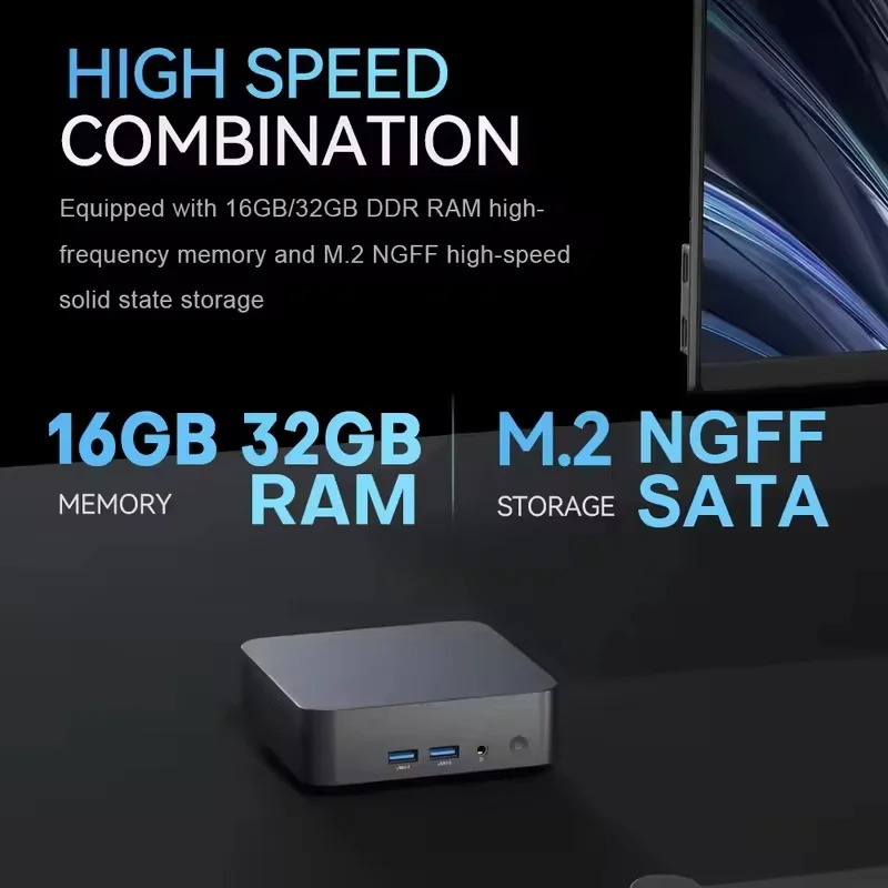 Mini PC Intel Core i9 8950HK c - Gaming Console Portable Pc avaliação e preço