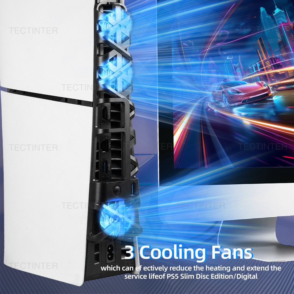 Para PS5 Slim ventilador de re - Gaming Console Kit avaliação e preço